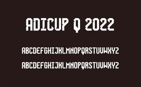 adicup q 2022 font free download.